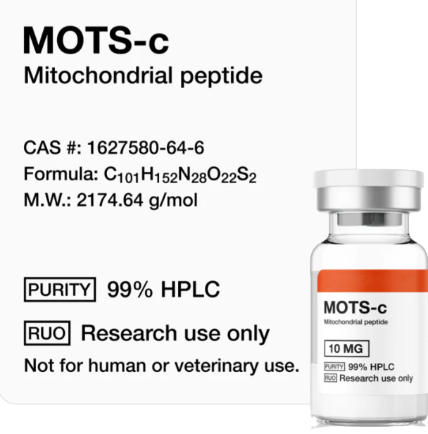 MOTS-c 10mg Research Grade | Peptide Mitocondriale per Uso Esclusivo di Ricerca | Alta Purezza – Research Use Only