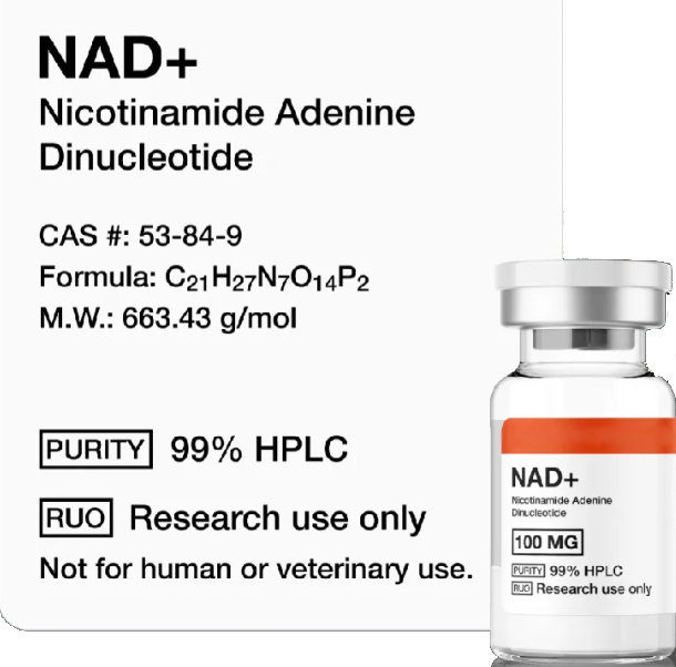 NAD+ 100mg Research Grade | Coenzima NAD+ per Uso Esclusivo di Ricerca | Alta Purezza – Research Use Only