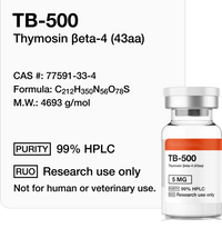 TB-500 5mg / 10mg Research Grade | Thymosin Beta-4 Fragment per Uso Esclusivo di Ricerca | Alta Purezza – Research Use Only